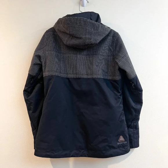 Burton Black Plaid Colorblock Ski Snowboarding Winter Outdoor Snow Coat Small - Picture 7 of 13